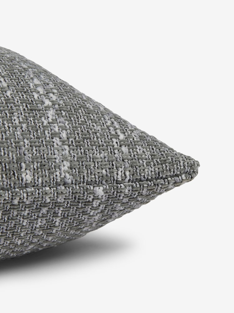 Grey 40 x 59cm Ashton Chenille Cushion - Image 5 of 5