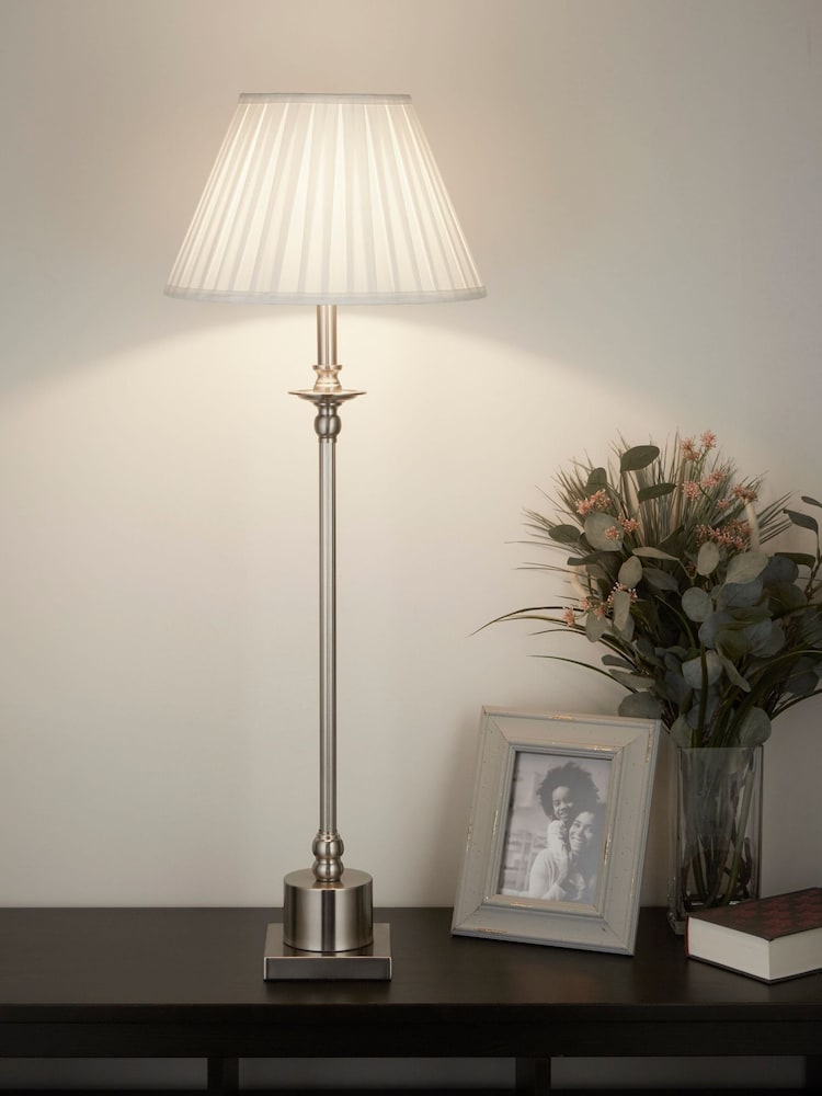 Searchlight Chrome Deca Metal Table Lamp Base - Image 2 of 3