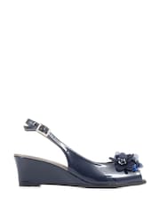 Pavers Slingback Peep-Toe Wedge Heels - Image 1 of 5