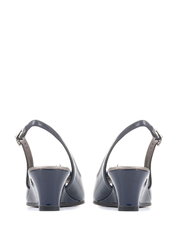Pavers Slingback Peep-Toe Wedge Heels - Image 5 of 5
