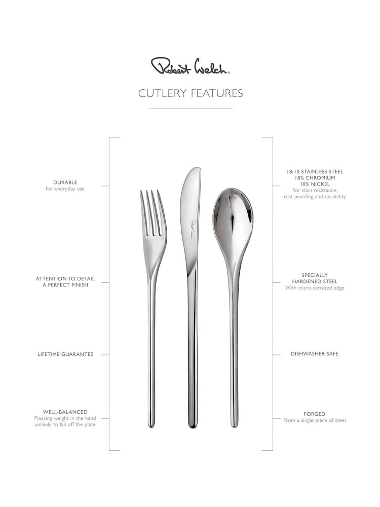 Robert Welch Silver 42pc Cutlery Set - Image 4 of 4