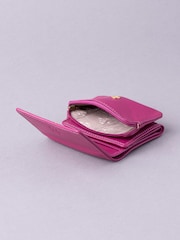 Lakeland Leather Cranberry Small Flapover Purse - Image 4 of 5