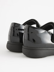 Black Patent Standard Fit (F) School Junior Butterfly Mary Jane Shoes - Image 6 of 8