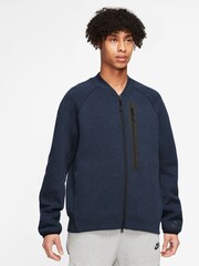 Nike Navy Tech Fleece Bomber Jacket - Image 1 of 3