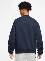 Nike Navy Tech Fleece Bomber Jacket - Image 2 of 3