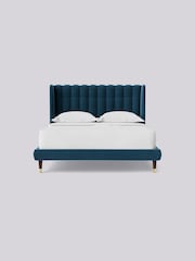 Swoon Easy Velvet Petrol Blue Kipling Bed - Image 4 of 7
