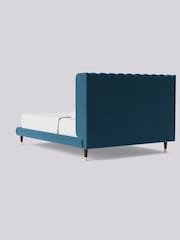 Swoon Easy Velvet Petrol Blue Kipling Bed - Image 5 of 7
