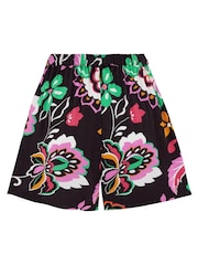 Pour Moi Black Crinkle Viscose Shorts - Image 5 of 5
