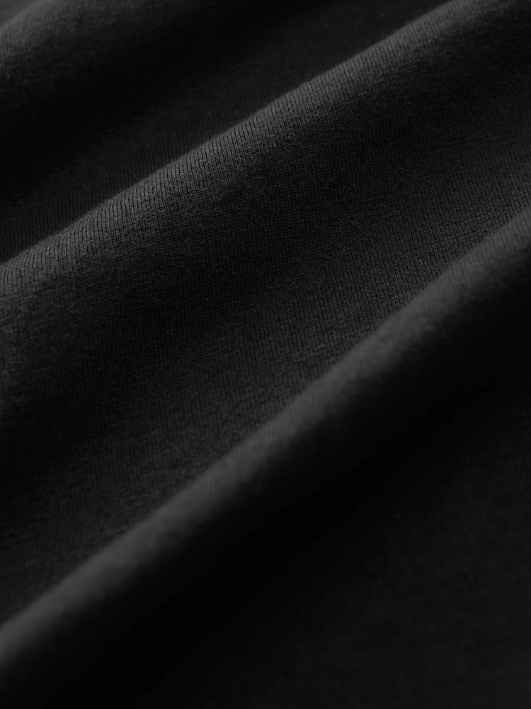Black Short Sleeve Maxi T-Shirt Dress - Image 6 of 6