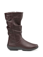 Hotter Brown Wide Fit Derrymore II Zip-Fastening Boots - Image 1 of 4