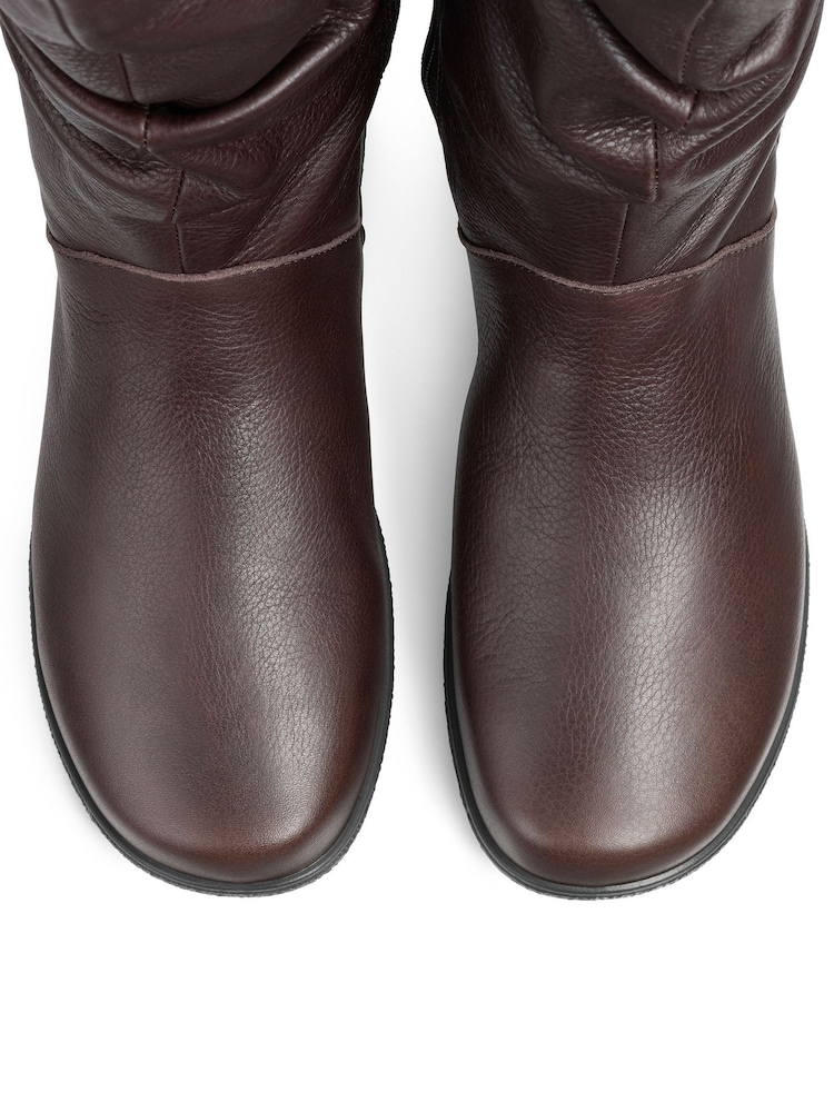 Hotter Brown Wide Fit Derrymore II Zip-Fastening Boots - Image 4 of 4