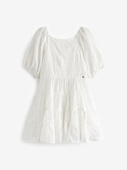 Mint Velvet White Broderie Occasion Dress - Image 4 of 7