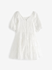 Mint Velvet White Broderie Occasion Dress - Image 5 of 7