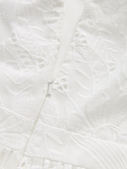 Mint Velvet White Broderie Occasion Dress - Image 7 of 7