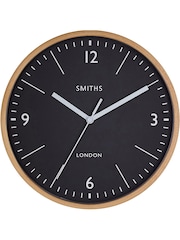 Brookpace Lascelles Black Wooden Cased Smiths Wall Clock - Image 1 of 4