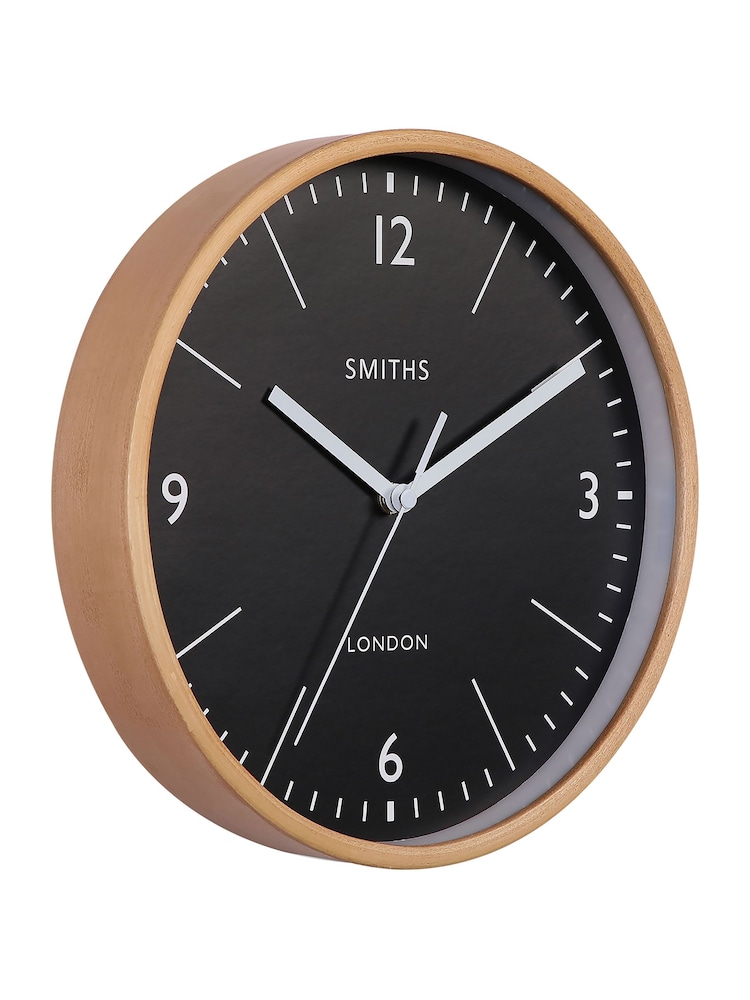 Brookpace Lascelles Black Wooden Cased Smiths Wall Clock - Image 2 of 4