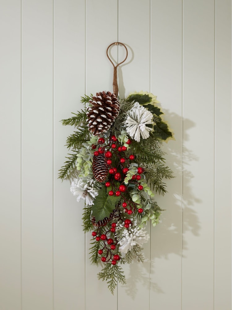 Bayswood Green Pine Cone Swag Wreath - Image 1 of 4