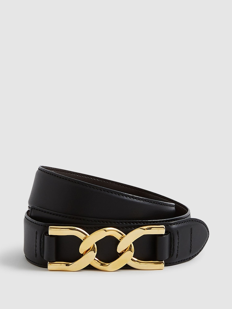 Reiss Black Camille Belt - Image 1 of 6