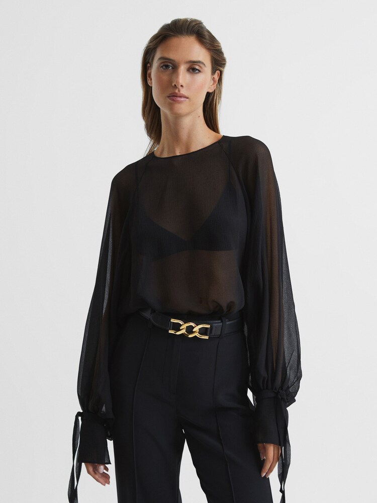 Reiss Black Camille Belt - Image 2 of 6