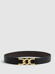 Reiss Black Camille Belt - Image 6 of 6