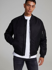 Calvin Klein Lightweight Hero Black Bomber - Image 1 of 5