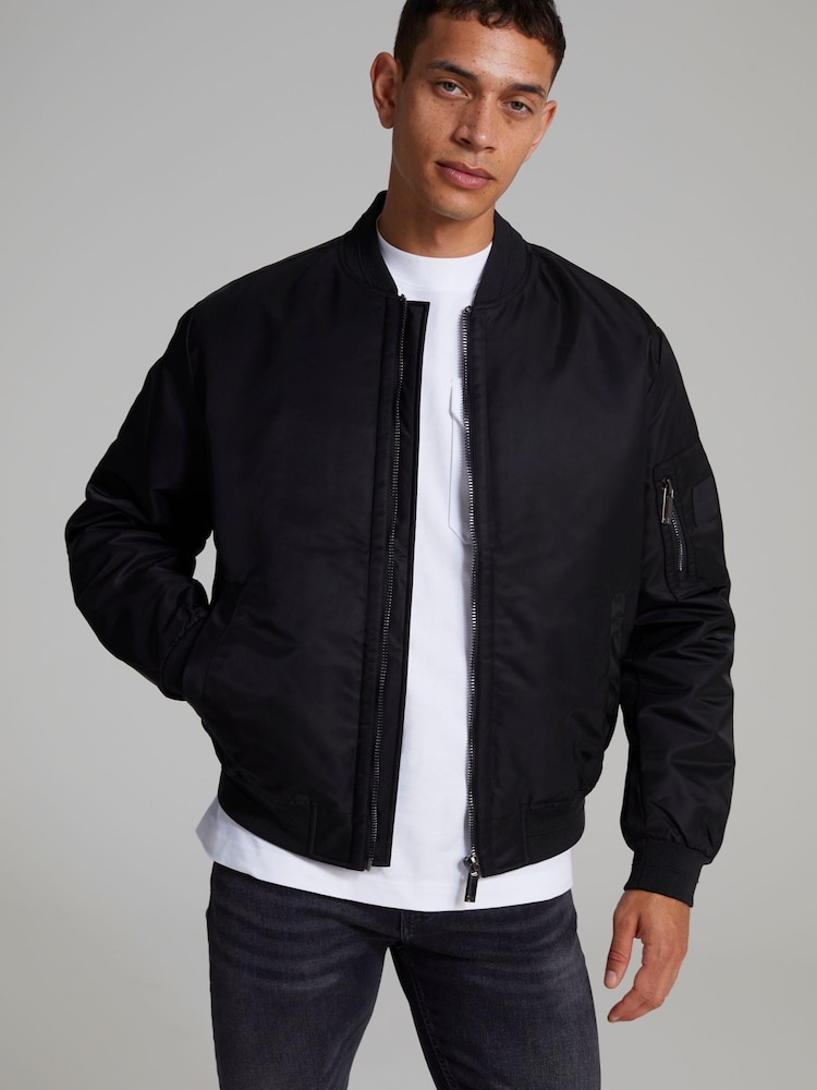 Calvin Klein Lightweight Hero Black Bomber - Image 1 of 5