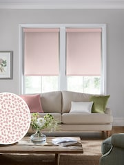 Laura Ashley Off White Blush Pink Sycamore Made To Measure Roller Blind - Image 1 of 6