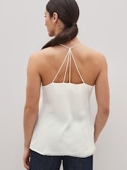 Ecru Cream Lace Trim Cami Top - Image 2 of 4