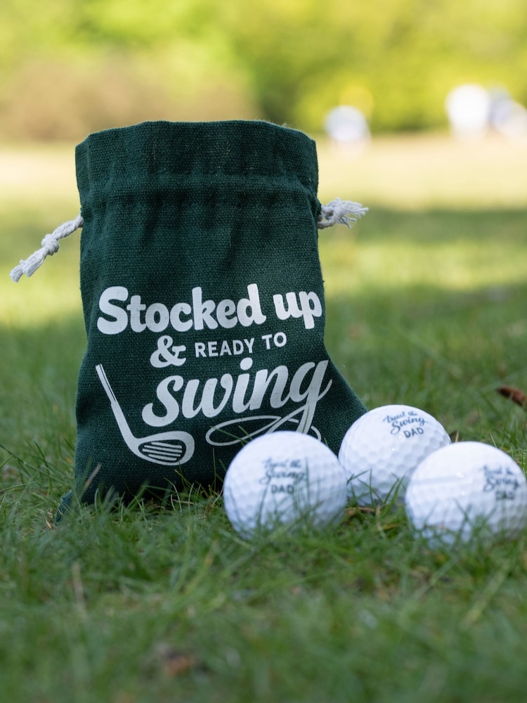 Personalised Trust The Swing Golf Balls In A Bag by Oakdene - Image 1 of 3