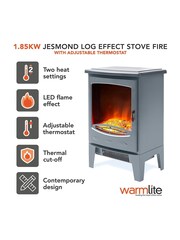 Warmlite Grey Grey Log Fire Stove - Image 1 of 7