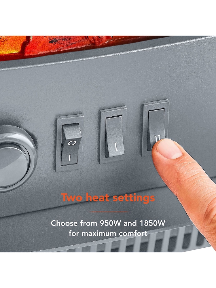 Warmlite Grey Grey Log Fire Stove - Image 2 of 7