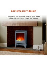 Warmlite Grey Grey Log Fire Stove - Image 6 of 7