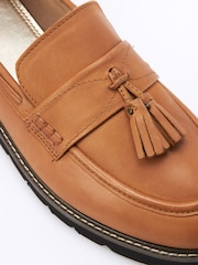 Camel Forever Comfort® Leather Tassel Chunky Loafer Shoes - Image 6 of 6