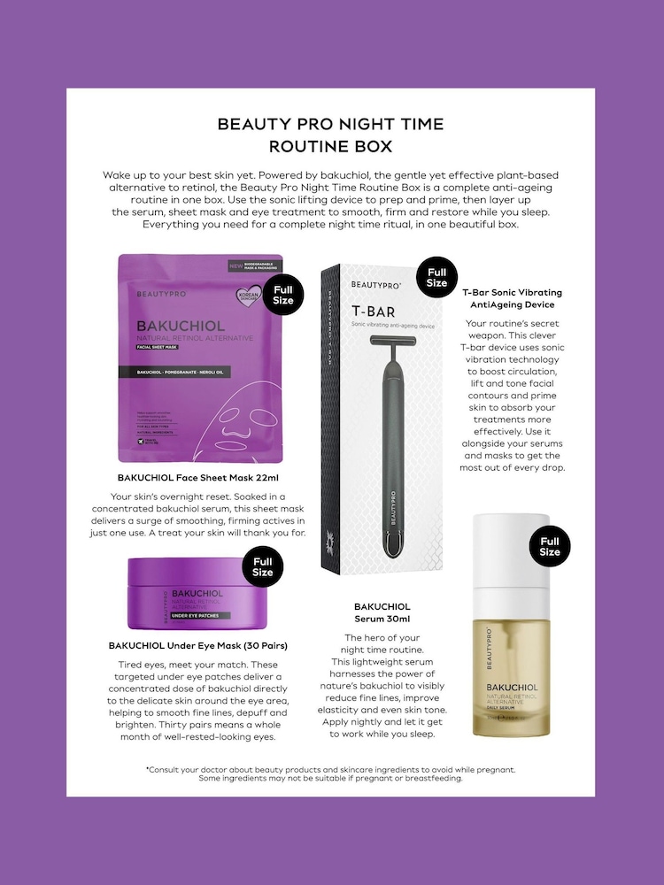 BeautyPro Night Time Routine Box (Worth £66) - Image 2 of 2 BeautyPro Night Time Routine Box (Worth £66) - Image 2 of 2