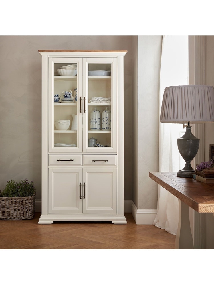 Bentley Designs Cream Belgrave Two Tone Display Cabinet - Image 1 of 3