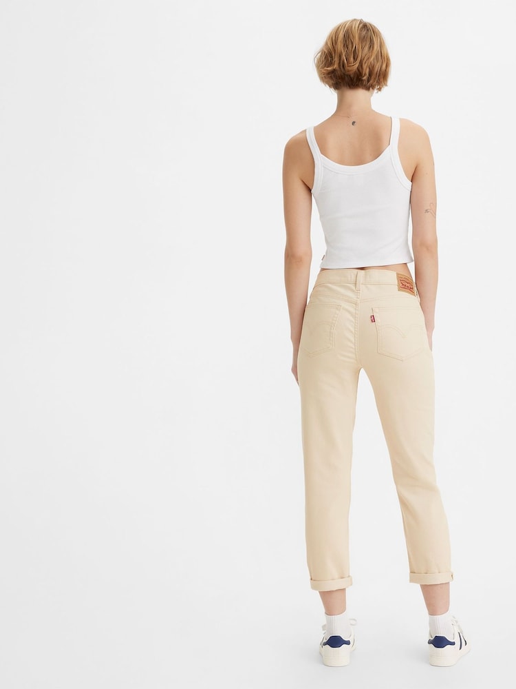 Levi's® Bleached Sand Twill Mid Rise Boyfriend Jeans - Image 2 of 3