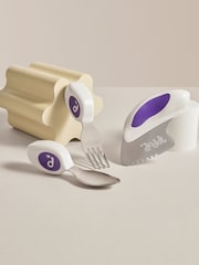 3 Piece Indigo Blue doddl Knife Fork & Spoon Indigo Toddler Cutlery Se Cutlery Set - Image 1 of 6