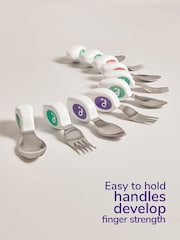 3 Piece Indigo Blue doddl Knife Fork & Spoon Indigo Toddler Cutlery Se Cutlery Set - Image 4 of 6