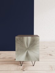Swoon Silver Ziggy Bedside Table - Image 1 of 8