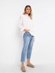 JD Williams Cream Collar Stich Detail Tank - Image 3 of 4
