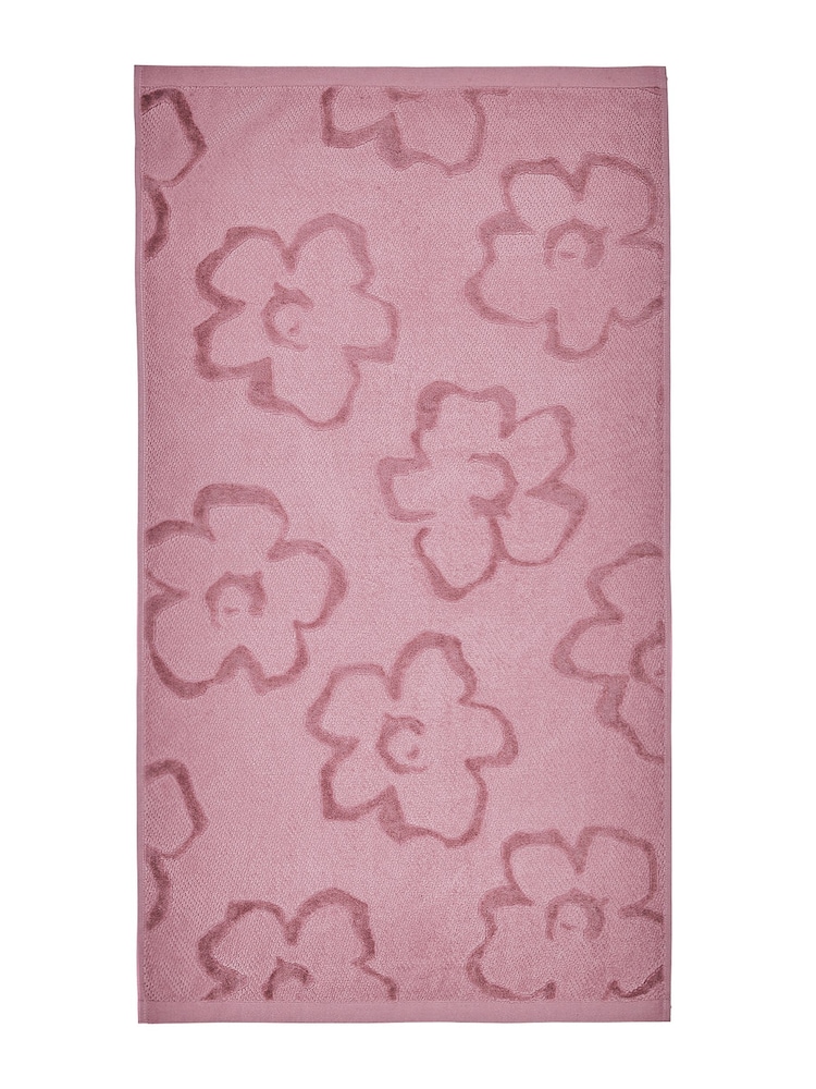Ted Baker Pink Magnolia 100% Cotton Towel - Image 2 of 2