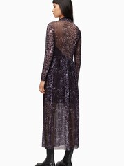 AllSaints Grey Kelda Celia Dress - Image 2 of 7