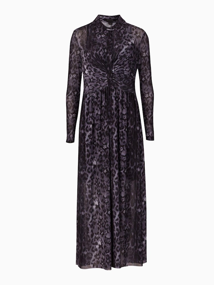 AllSaints Grey Kelda Celia Dress - Image 7 of 7