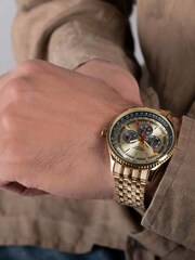 Sekonda Mens Gold Tone Stainless Steel Bracelet Watch - Image 4 of 4
