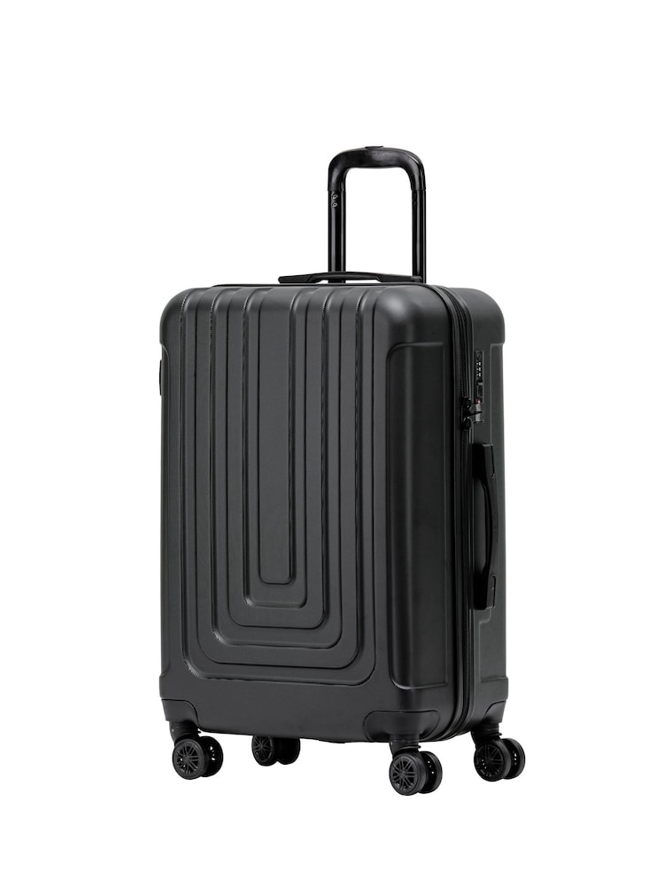 Flight Knight Medium Hardcase Lightweight Check In Suitcase With 4 Wheels - Image 1 of 7 Flight Knight Medium Hardcase Lightweight Check In Suitcase With 4 Wheels - Image 1 of 7