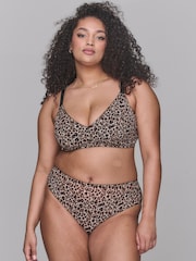 Lemonade Dolls Animal Leopard Print Mesh Full Cup Bralette - Image 3 of 4