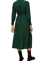Whistles Green Diagonal Twist Midi Dress - Image 2 of 4