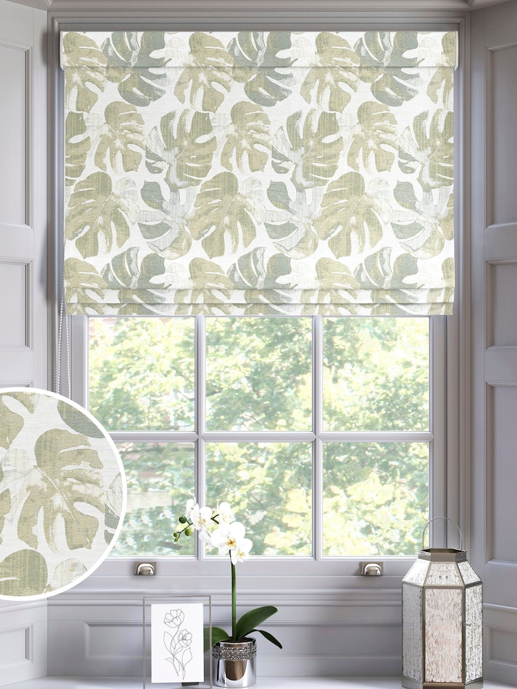 Green Lolli Made To Measure Roman Blinds - Image 1 of 6