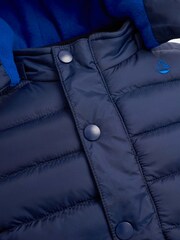 JoJo Maman Bébé Navy Blue Character Puffer Jacket - Image 7 of 7