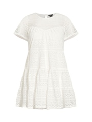 City Chic Cream Serenity Dress - Image 3 of 4